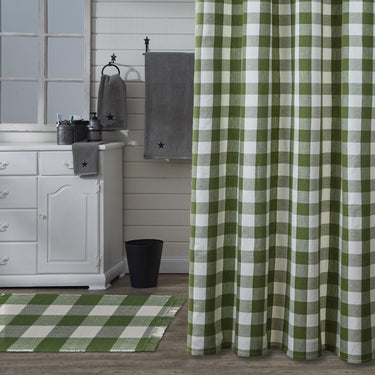 Wicklow Check Sage Shower Curtain - Park Designs - The Fox Decor
